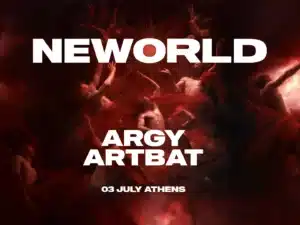 ARGY ARTBAT Αθήνα NEWORLD 3 Ιουλίου 2026 Συναυλία